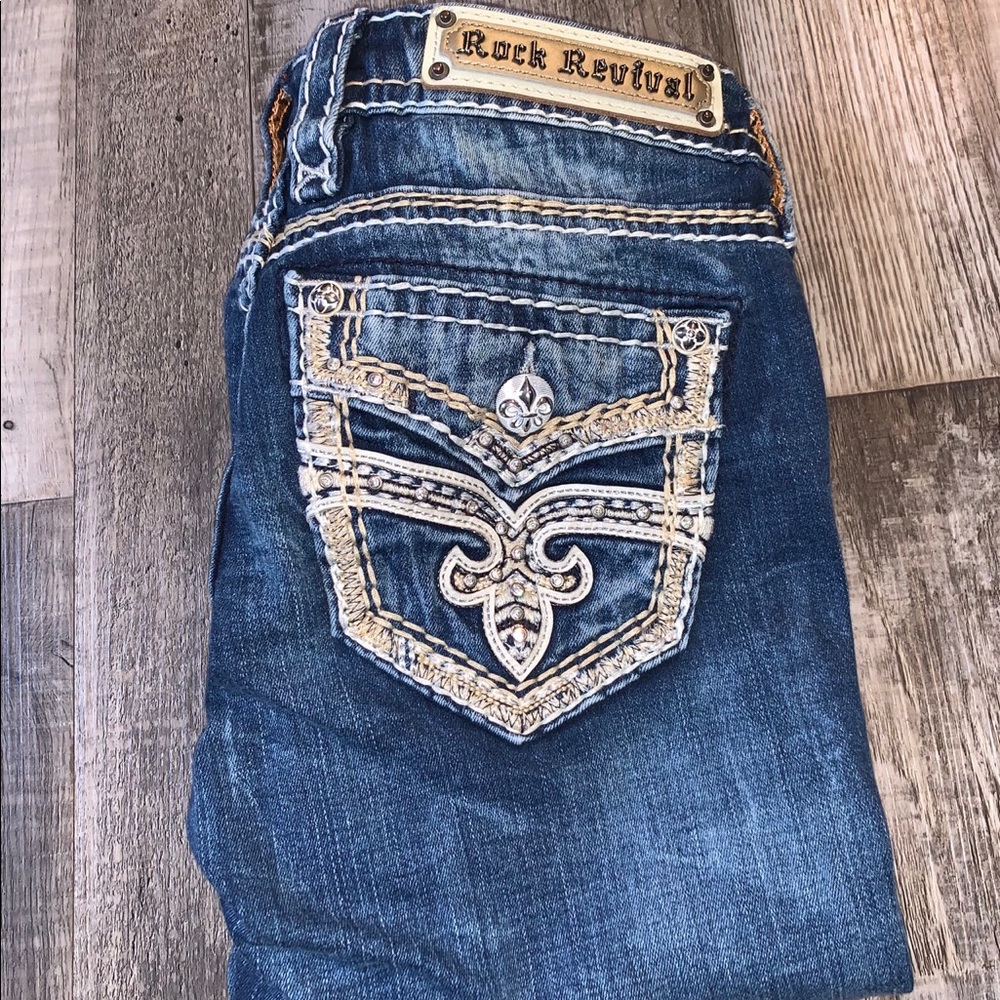Rock revival arisa cropped Capri jeans